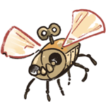 a wind-up insect based on a scarab